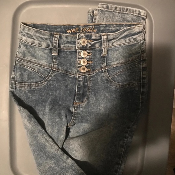 High waisted, Skinny jeans size 0-1 - Picture 2 of 6